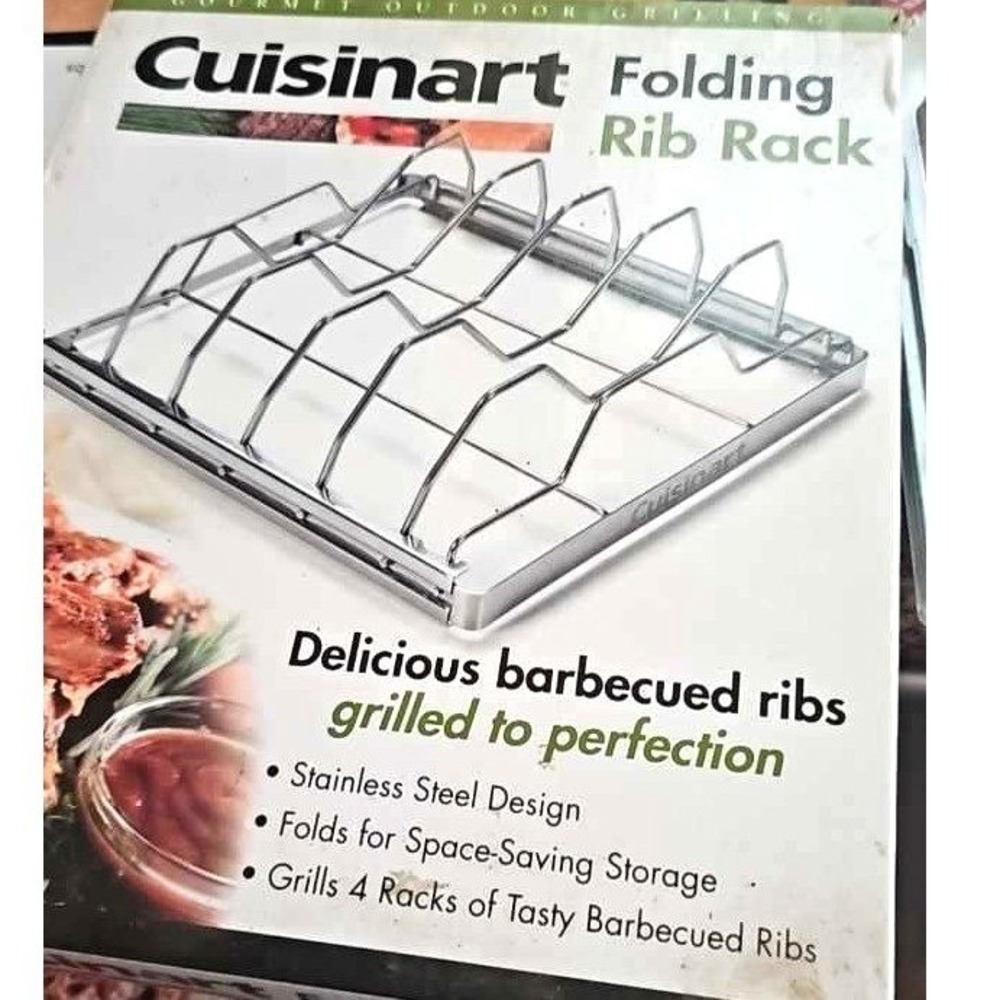 Cuisinart Four Rib Folding‎ Rack New In Box